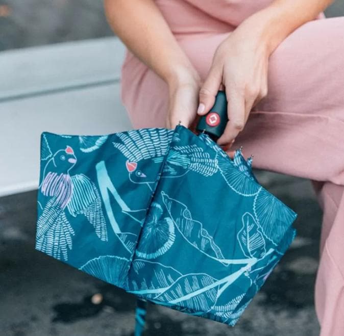 Actual product image CreaDiva Tropicale folding umbrella, automatic