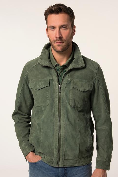 Produktbild JP1880 Lederjacke, Leder, Lammvelours, Rückenbadge, bis 7 XL (L)