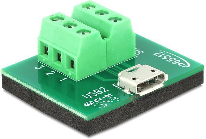 Produktbild Delock Adapter Micro USB Buchse > Terminalblock 6 Pin