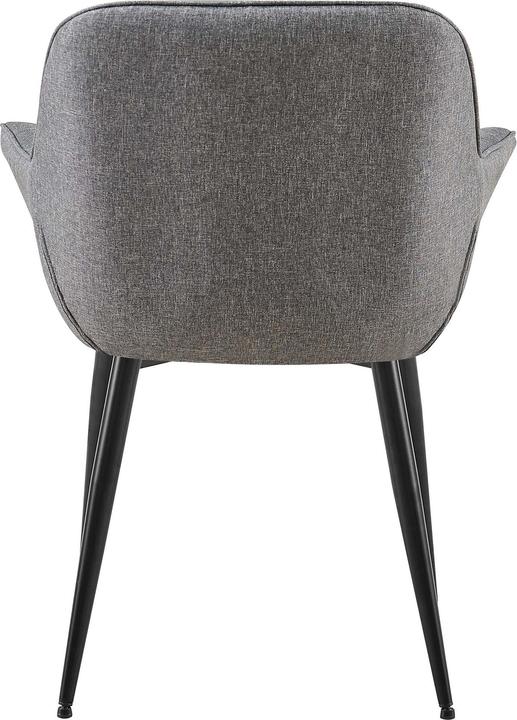 Image du produit Swisshandel24 Chaise de salle à manger Roseville Tissu, gris foncé