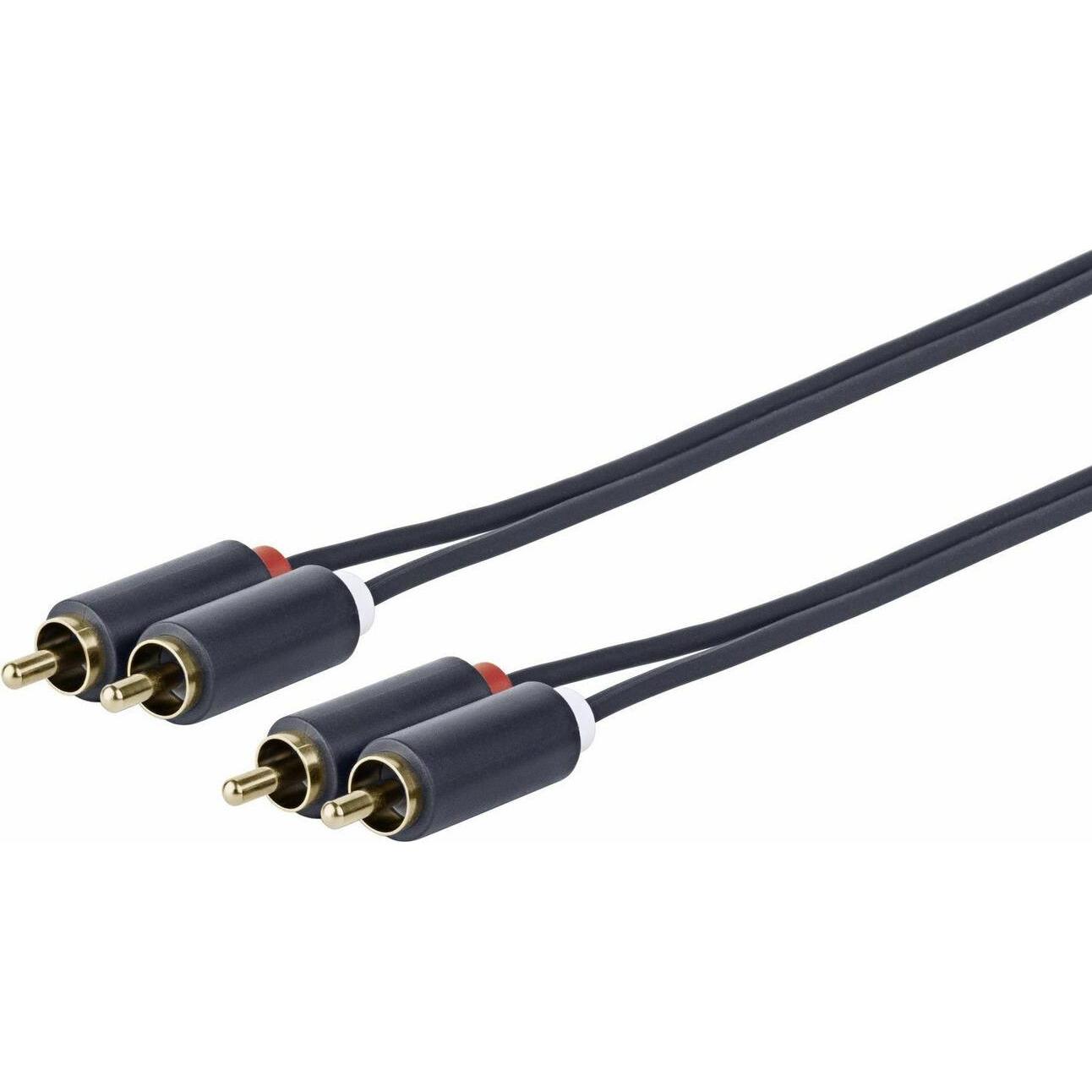 Vivolink PRORCARCA3 Audio-Kabel 2 x RCA (3 m, Cinch), Audio Kabel