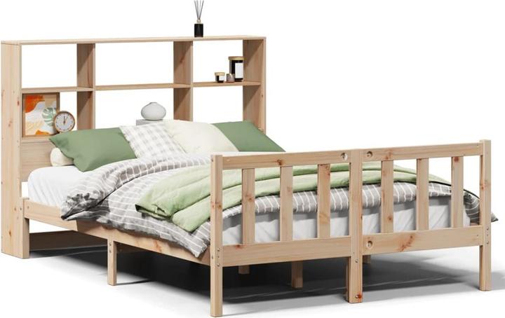 Image du produit vidaXL Lit en bois massif Lit double Cadre de lit 180x200cm en pin (180 x 200 cm)