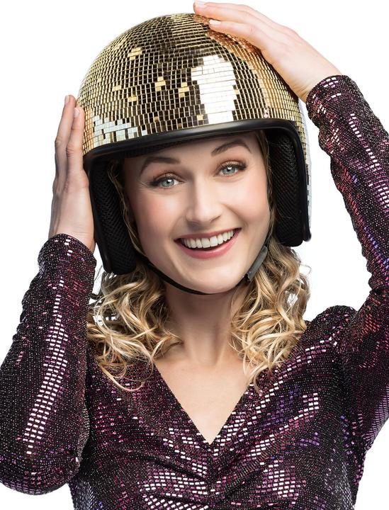 Produktbild Boland Helm Discokugel gold