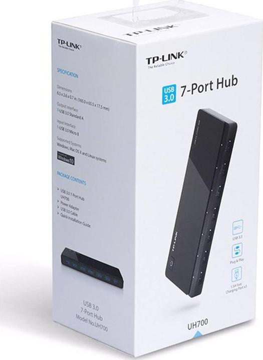Actual product image TP-Link Uh700 (Micro USB, 7 Ports)