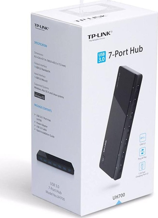 Produktbild TP-Link Uh700 (Micro USB, 7 Ports)