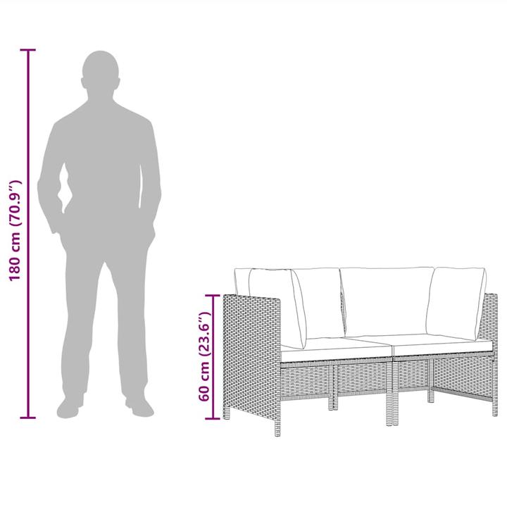 Produktbild vidaXL Gartensofa