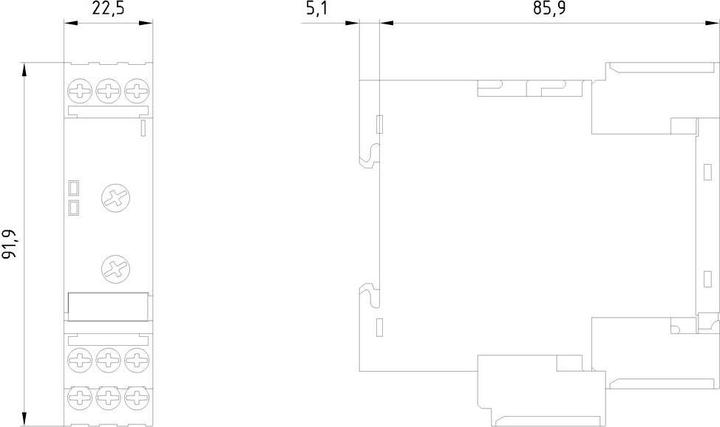 Produktbild Siemens Überwachungsrelais 3UG4513