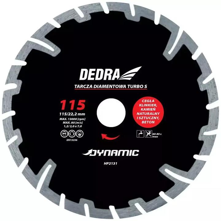Produktbild Dedra Diamanttrennscheibe TURBO S dynamisch 230mm 22,2mm (HP2136)