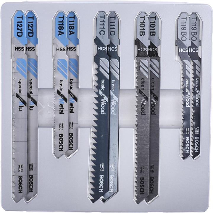 Produktbild Bosch Professional Zubehör 10tlg. Stichsägeblatt-Set Holz