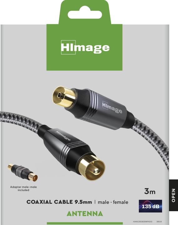 Actual product image SBS HIMAGE TV / Radio Antennenkabel 135dB, 3m (135 dB, Antenna cable)