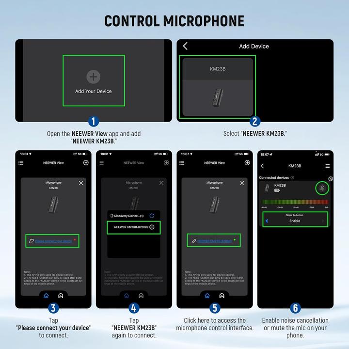 Actual product image Neewer Single Wireless Lavalier Microphone