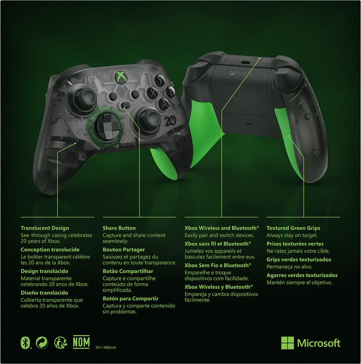 Actual product image Microsoft Xbox Wireless Controller - 20th Anniversary Special Edition (PC, Xbox One X, Xbox Series X)