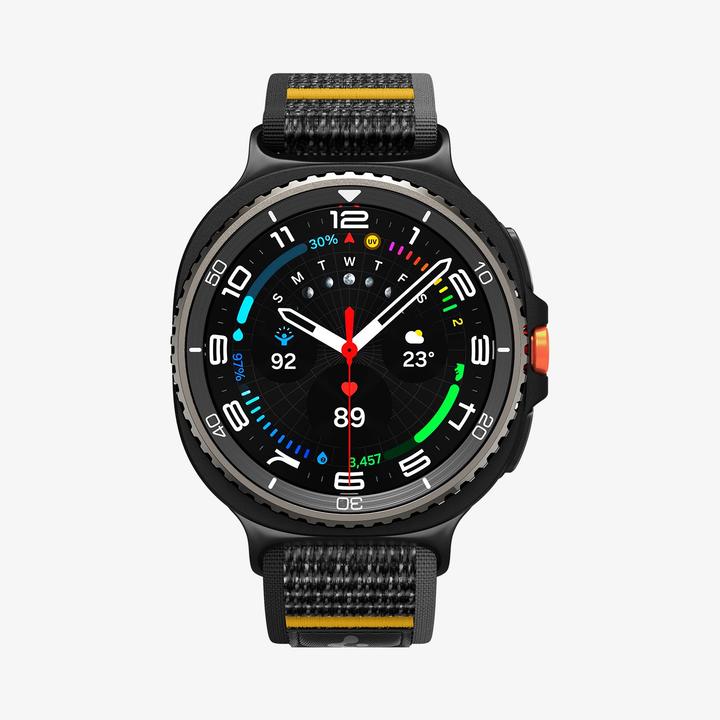 Produktbild Spigen - Athlex Air - Samsung Galaxy Watch8 / Classic (40 / 44 / 46mm) - Active Black (40 mm, 44 mm, 46 mm, Kunststoff, Nylon)