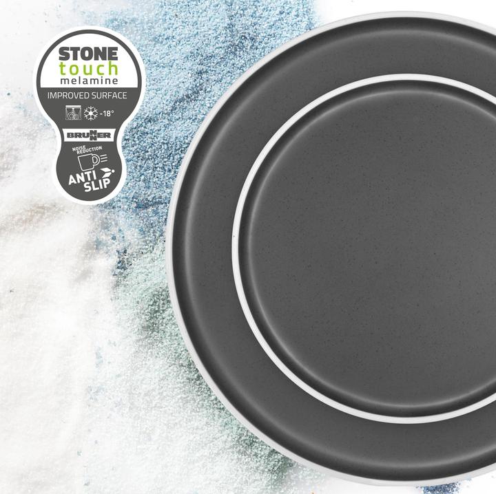 Actual product image Brunner Dessert plate ø20 cm Dolomit Grey (1x, 20 cm)