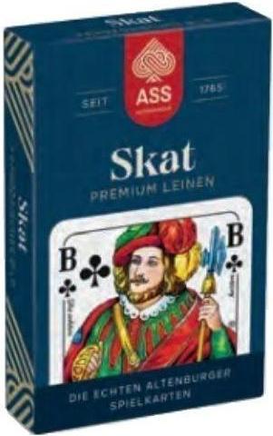 Actual product image ASS Altenburg FSC Skat Premium Linen, French picture in folding box (German, 2 - 4 Players)