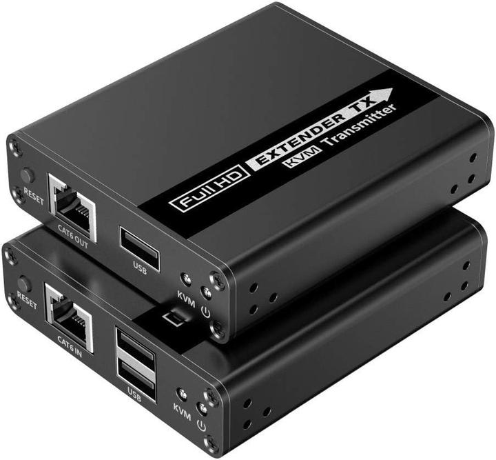 PremiumCord HDMI KVM extender FULL HD 1080p na 70m s přenosem USB