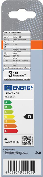 Actual product image Osram Dulux (G23, 4 W, 550 lm, 1 x, D)