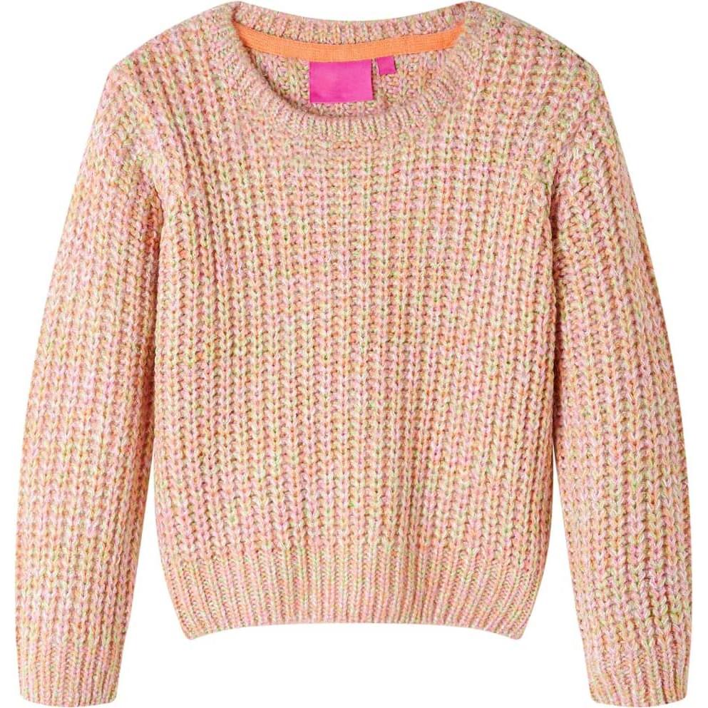 VidaXL, Unisex, Pullover, Kinderpullover Gestrickt Zartrosa 92,Material: 49 % Acryl, Rosa, (92)