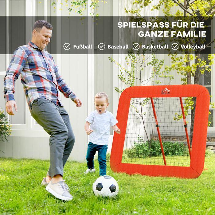 Actual product image Swisshandel24 Rebounder für Fussball, klappbar Fussball Rebounder mit Schutzrand, Heringe