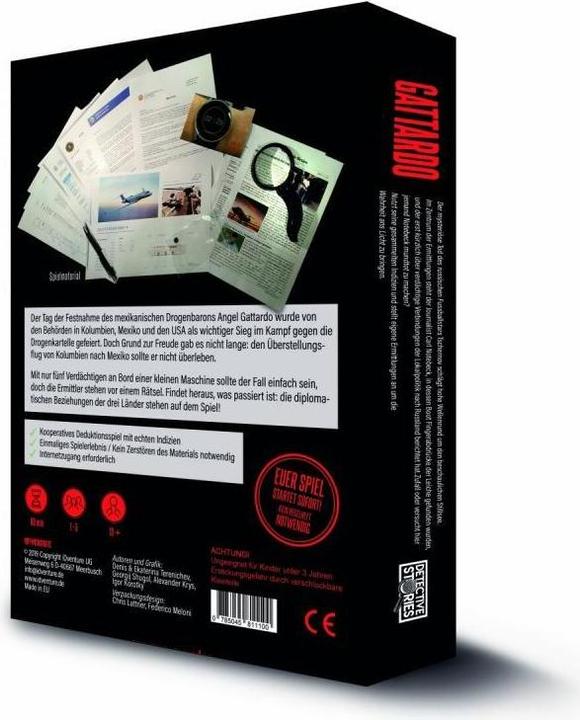 Actual product image iDventure 1M-2GHA-5ZKT - Detective Stories - Fall 1 - GATTARDO, 60 Min Edition, ab 14 Jahren (DE-Ausgabe) (German)
