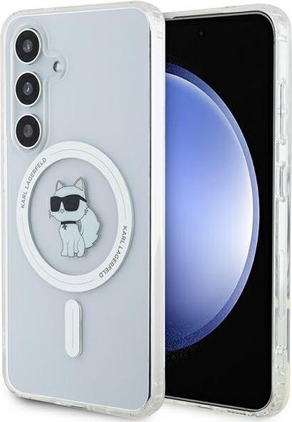 Produktbild Karl Lagerfeld KLHMS24SHFCCNOT S24 S921 przeźroczysty/transparent hardcase IML Choupette MagSafe (Samsung Galaxy S24)