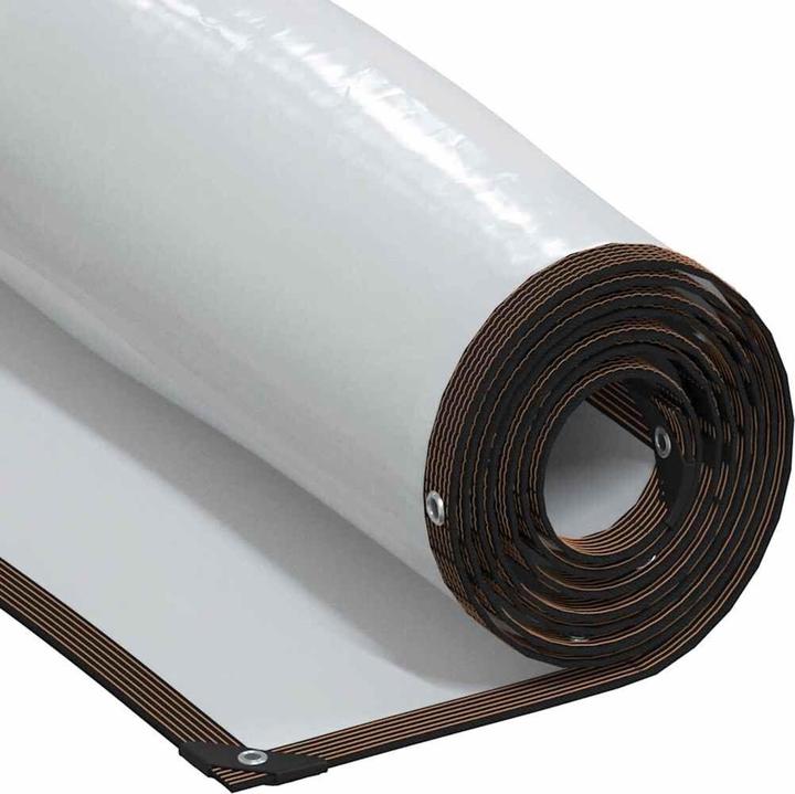 VidaXL Transparent tarpaulin with eyelets 5x8 m polyethylene transparent tarpaulin (500 x 800 cm)