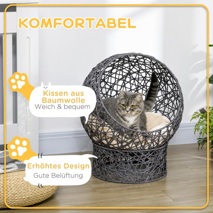 Actual product image PawHut Cat basket with cushion (Cat)