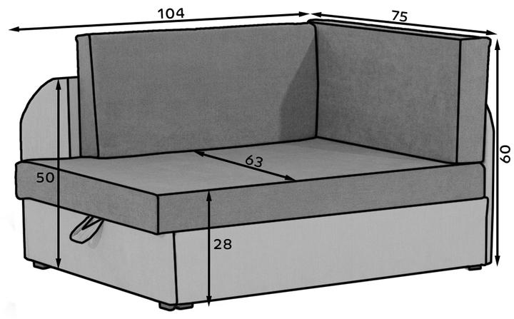 Produktbild ELTAP Rosa (Bettsofa, 2-Sitzer)