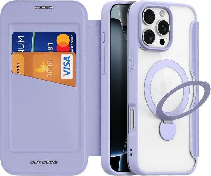 Actual product image Dux Ducis Skin X Pro 360° Ring Stand Series leather case (Apple iPhone 16 Pro Max)