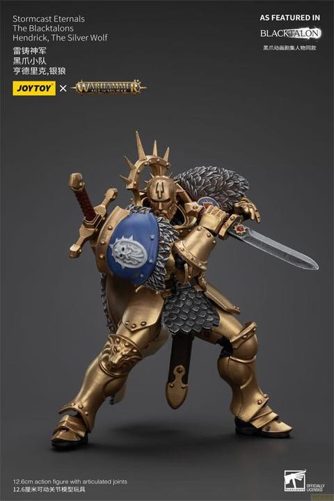 Produktbild Joy Toy Warhammer Age of Sigmar Actionfigur Stormcast Eternals The Blacktalons Hendrick The Silver Wolf 20 c