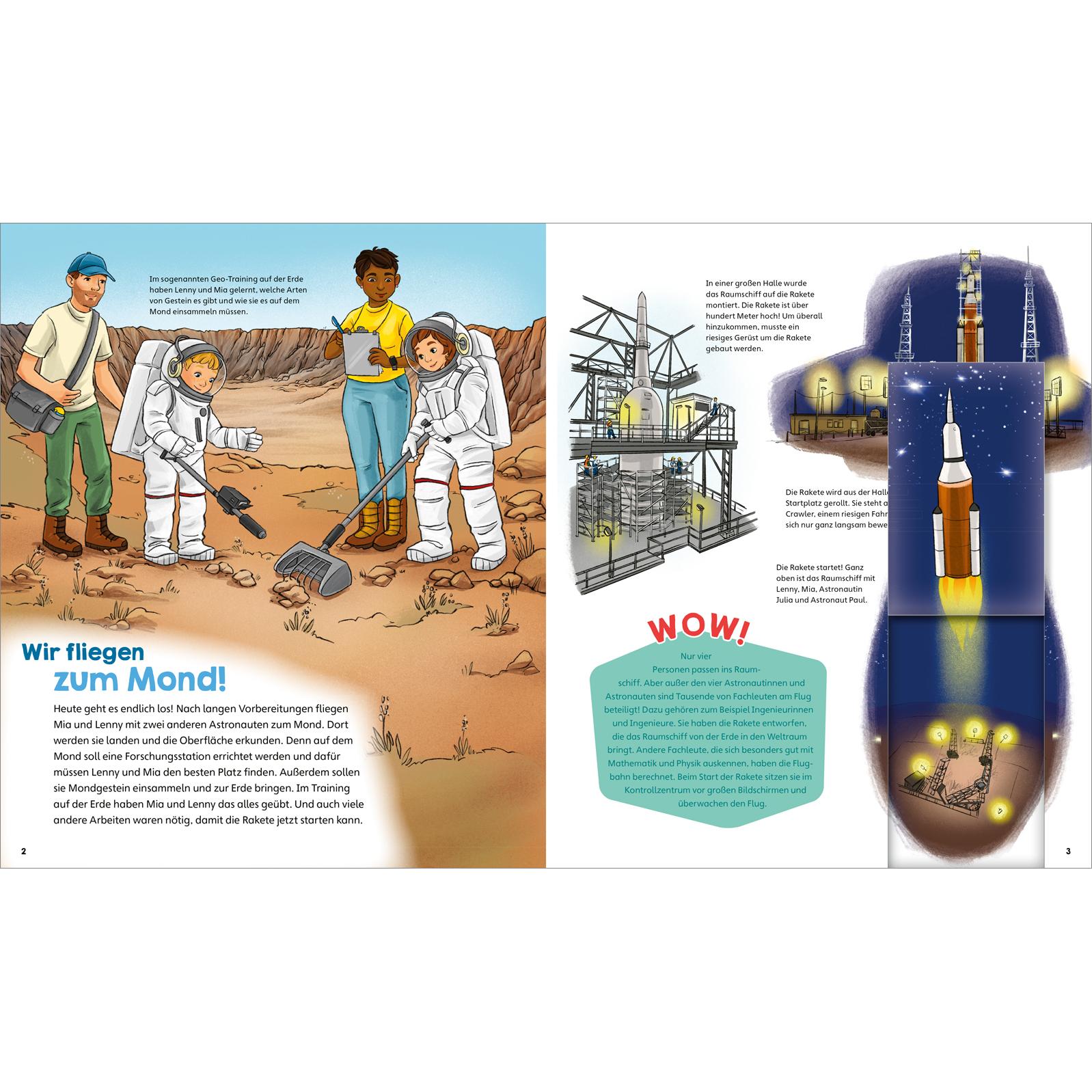 Thumbnail - WAS IST WAS Junior Band 45 Erforsche den Mond, Kinderbücher von Volker Kratzenberg-Annies