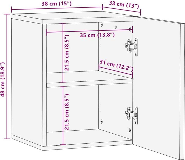 Actual product image vidaXL Aufbewahrungsschrank (33 x 38 x 48 cm)