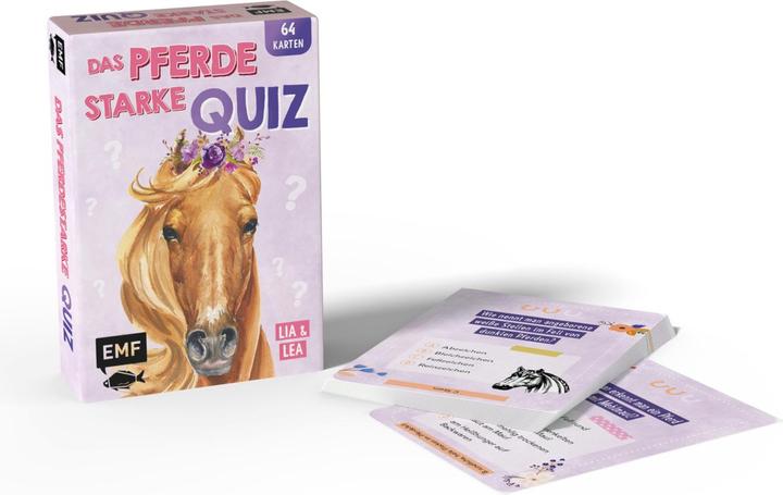 Produktbild Kartenspiel: Das pferdestarke Quiz von den beliebten Social-Media-Stars Lia und Lea – # pon (Deutsch)