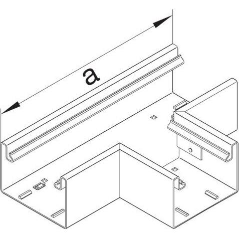 Thumbnail - Tehalit, Leitungsführung, T-Stück Grundprofil BRS1001708 VERZ (10 cm)