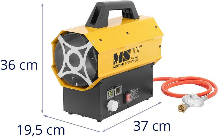 Produktbild MSW Gasheizer 20 kW 160 m² Gasstrahler Gas-Heizgebläse Zeltheizung Gaskanone (20000 W)