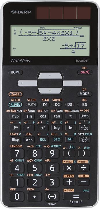 Actual product image Sharp School calculator (Solar cells, Batteries)
