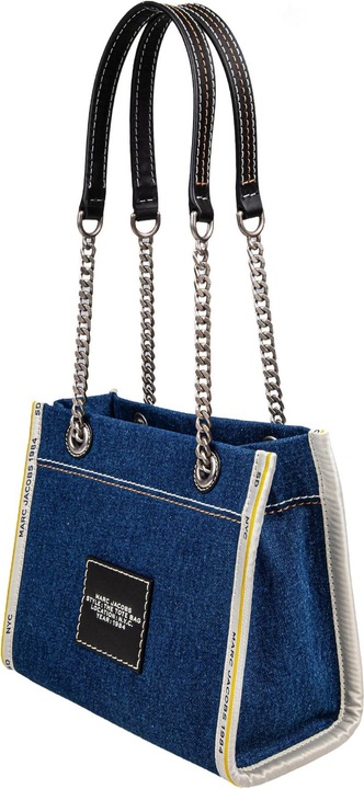 Produktbild Marc Jacobs the small tote in blue denim with embroidered logo