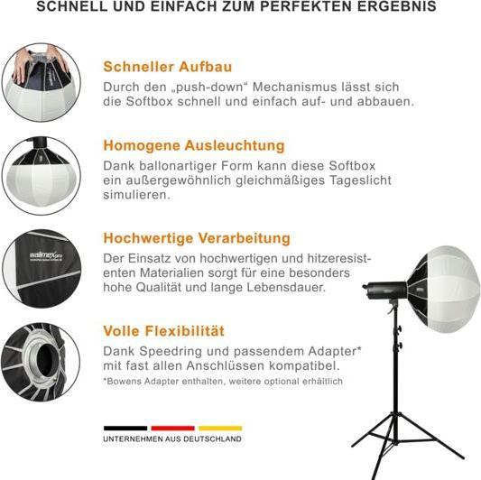 Produktbild Walimex pro Essential Ballon Softbox 65 (Softbox, 65 cm)
