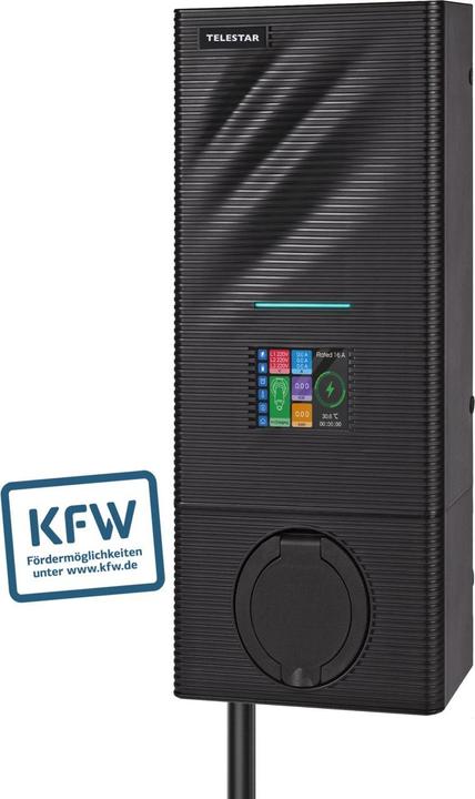 Productafbeelding Telestar Wanddoos w. Wi-Fi, Bluetooth & App- Verbinding 11KW (Type 2, 11 kW, 16 A)
