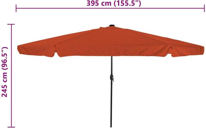 Immagine prodotto vidaXL Garten-Sonnenschirm (3.95 m)