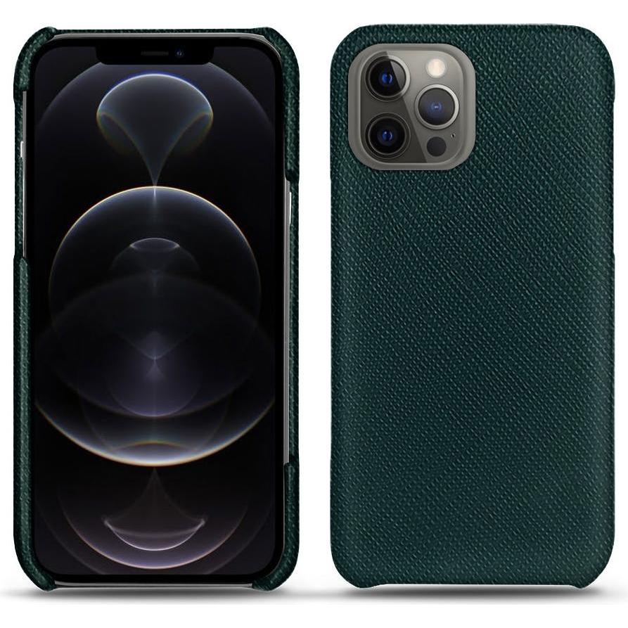 Noreve Lederschutzhülle (Apple iPhone 12 Pro), Smartphone Hülle, Grün