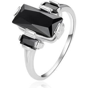 Agato, Serviettenringe + Serviettenhalter, - Silver ring with black zircons AGT-R24BK - Circuit: 52 mm