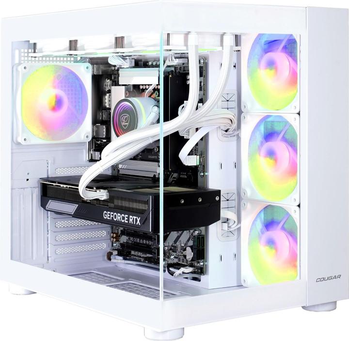 Actual product image Cougar FV150 WT 7688 Ryzen 5 9600X WAK 32GB DDR5 2TB SSD RTX 5060Ti (2000 GB, 32 GB, GeForce RTX 5060 Ti)