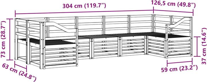Produktbild vidaXL Outdoor-Sofa