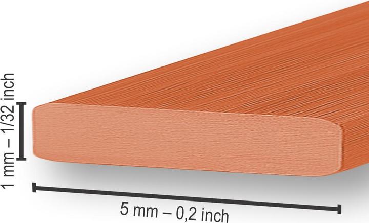 Actual product image The Wire Man Aluminium flat wire (10 m)