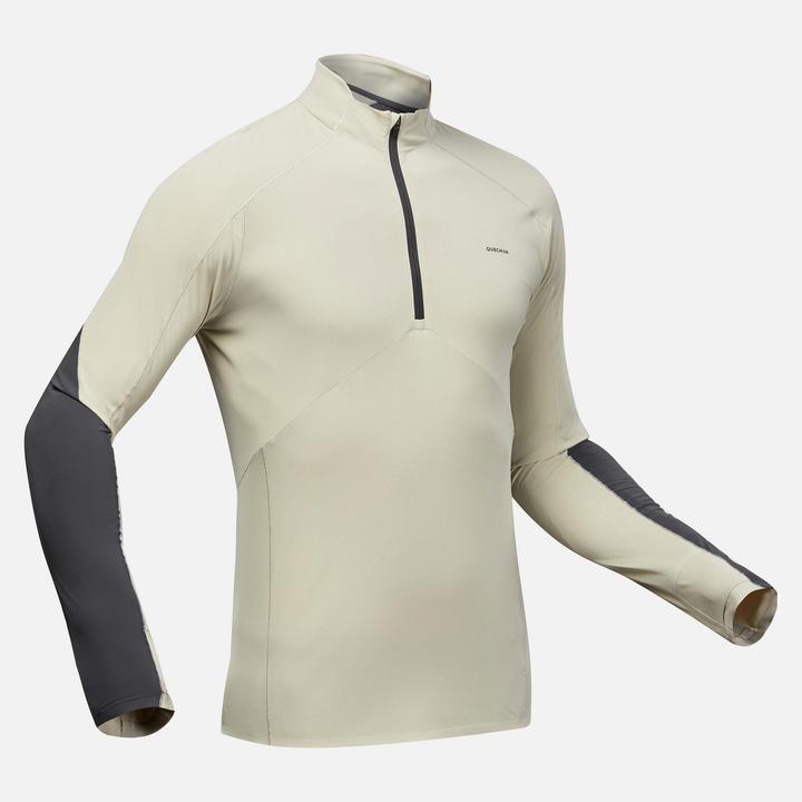 Actual product image Quechua Long-sleeved shirt for men UV protection mountain hiking (XL)