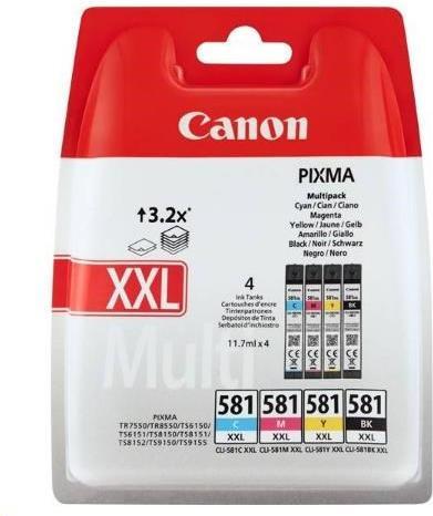 Actual product image Canon CLI-581XXL Ink Cartridge C/M/Y/BK (FC)