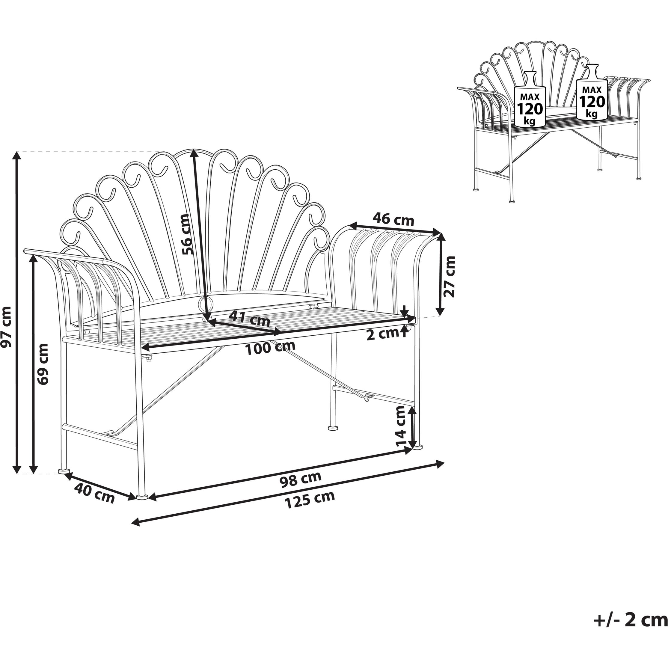 Thumbnail - Beliani, Gartenbank, Cavinia