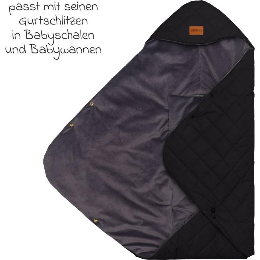 Thumbnail - Fillikid, Kinderwagen Fusssack, Fusssäcke für Babyschalen & Babywannen Einschlagdecke Palü für Babyschalen und Babywanne...