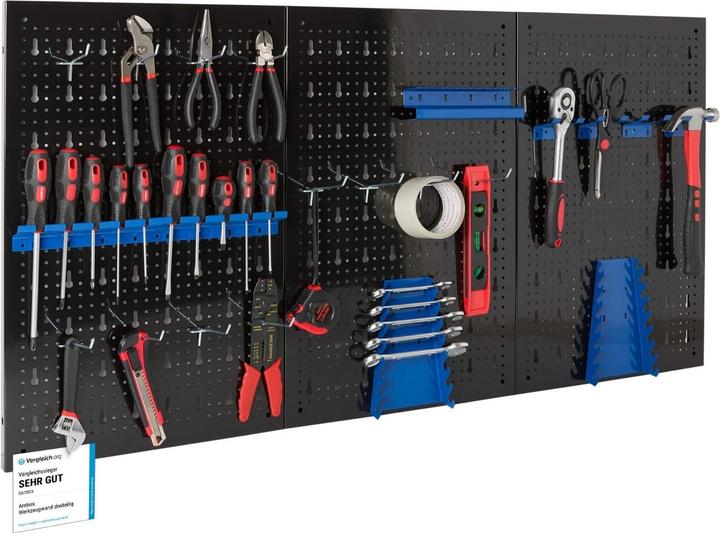 Arebos Tool wall 17 pcs. blue
